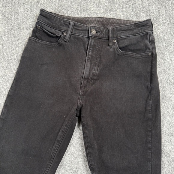 Uniqlo Other - UNIQLO Jeans 27 x 30 Black Wash Slim Fit Straight‎ Leg Pants Waist Stretch Men's
